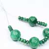 Natural green emerald faceted round Ball & roundel beads Quantity 24 beads and size 4mm to 10mm.approx 
